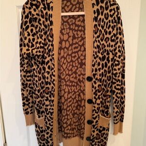 Leopard Print Women's Cardigan